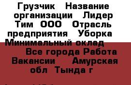 Грузчик › Название организации ­ Лидер Тим, ООО › Отрасль предприятия ­ Уборка › Минимальный оклад ­ 28 500 - Все города Работа » Вакансии   . Амурская обл.,Тында г.